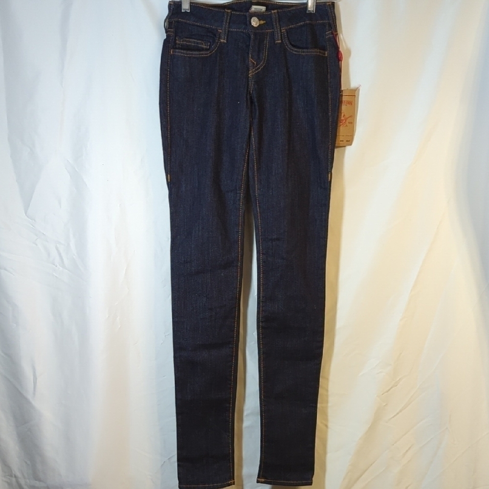 NWT True Religion low rise forsaken Shannon skinny jeans women's size 2 EU 26